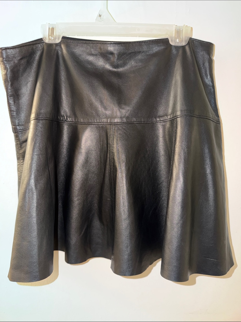 Club Monaco 100% Lamb Leather Mini Skirt